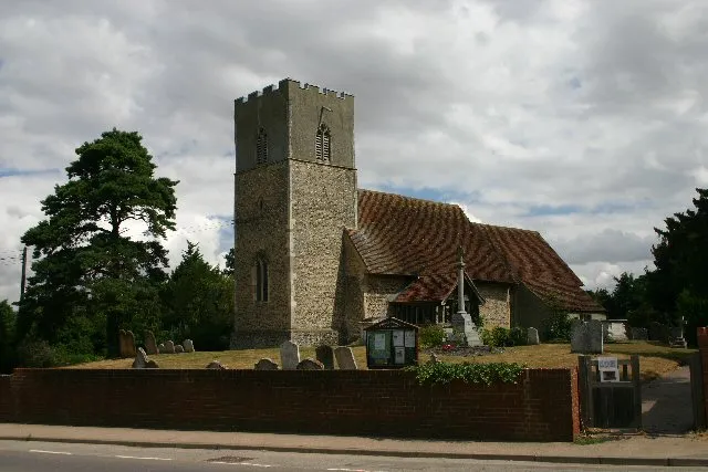 Church of St Mary in Great Blakenham, Suffolk, England. A Grade I listed medieval church.