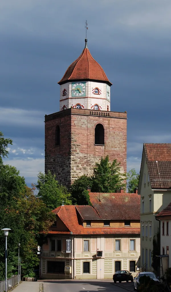 The Roman tower in Haigerloch, Baden-Württemberg.