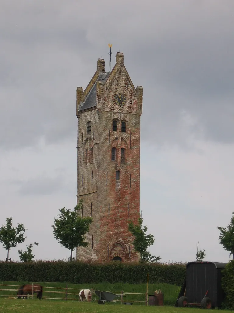 Church tower in Firdgum