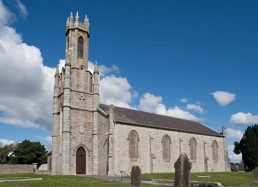 South-west view of St. Columba's Church in Tullow.