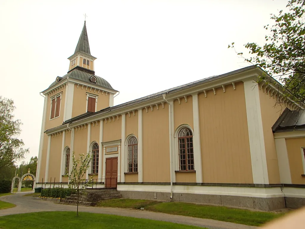 The church building of "Gideå kyrka" at Gideå in Örnsköldsvik Municipality