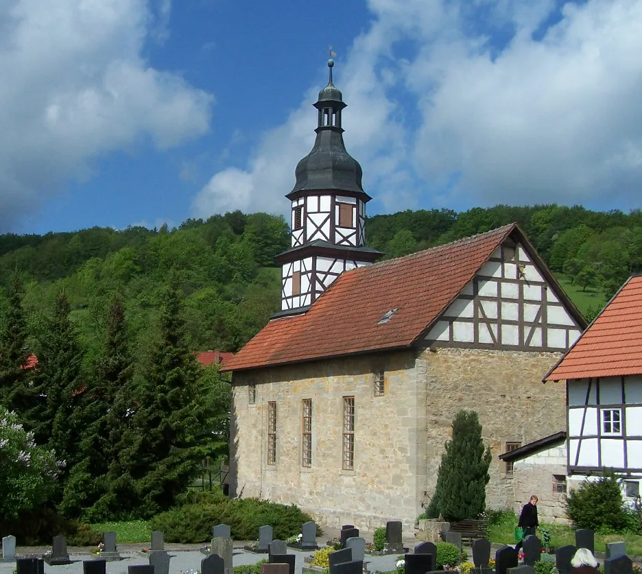 The church in Hallungen.