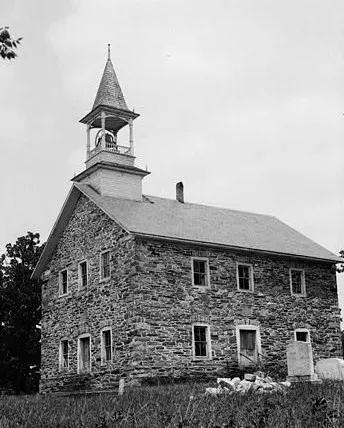 Grace Lower Stone Church, State Routes 1221 &amp; 2335, Rockwell vicinity (Rowan County, North Carolina) - cropped