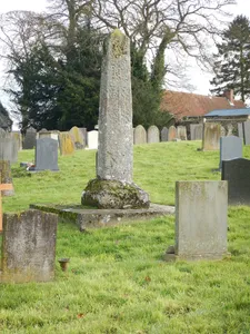 Saxon cross in churchyard of parish church, South Stoke