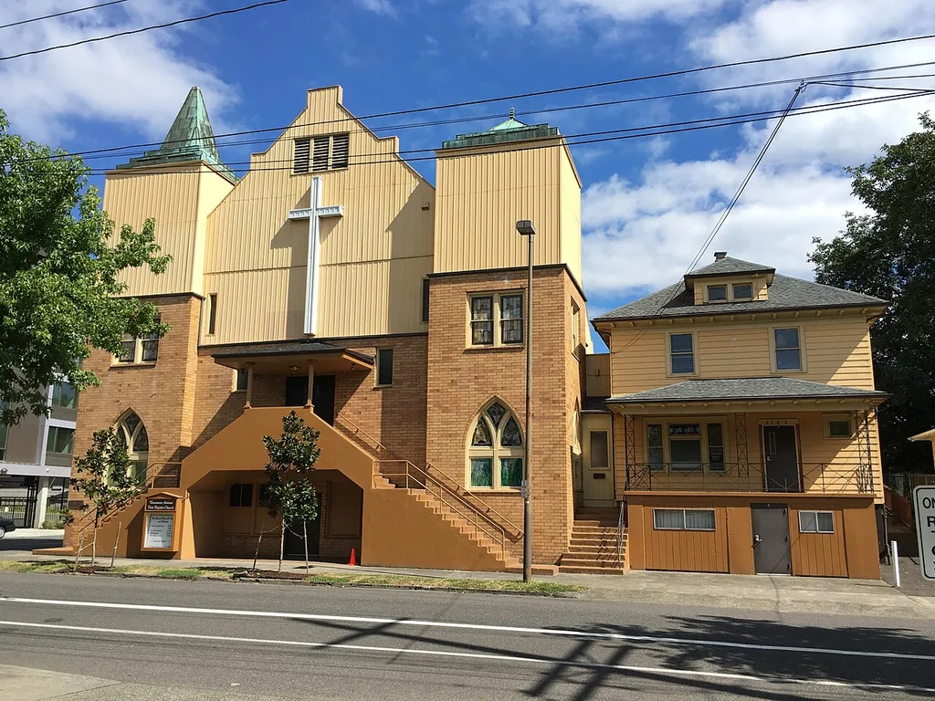 The historic Vancouver Avenue First Baptist Church (built 1909, major remodel 1956), located at 3138 North Vancouver Avenue in Portland, Oregon, United States, is listed on the U.S. National Register of Historic Places.