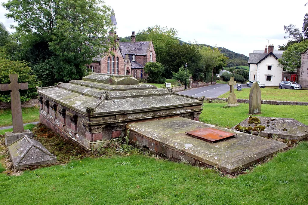Photograph of the Barbour Mausoleum in All Saints' Churchyard, Harthill, Cheshire