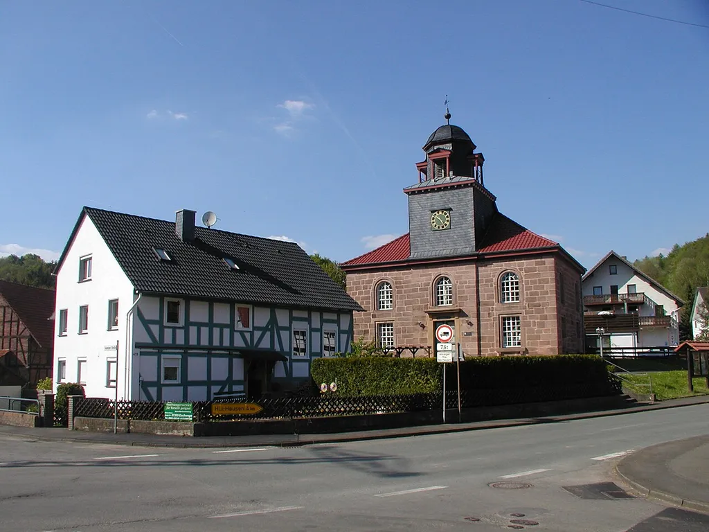 Bild der Dorfkirche Küchen Werra Meißner Kreis Ortsteil von Hessisch Lichtenau