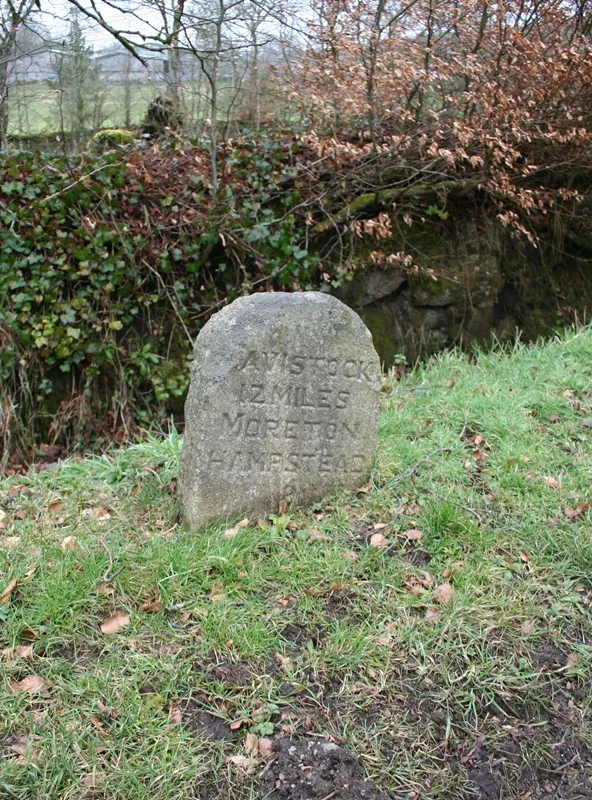 Old Milestone by the B3212, Dartmoor Forest parish