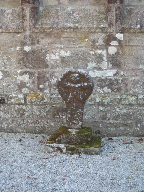 Detail of the medieval cross at the Church of St John the Evangelist