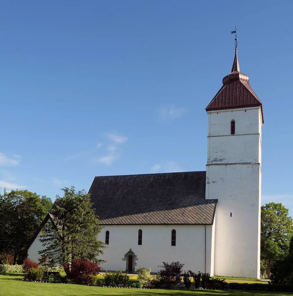 Værnes medieval stone church of Stjørdal, Norway