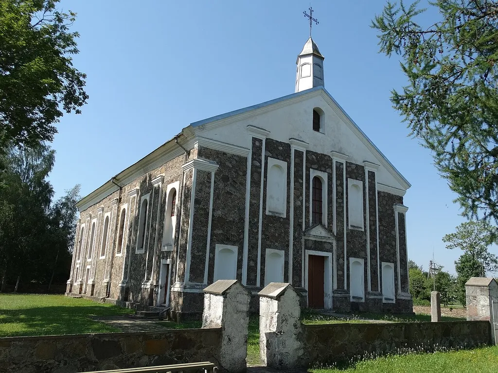Catholic church, Kriaunos, Rokiškis District, Lithuania