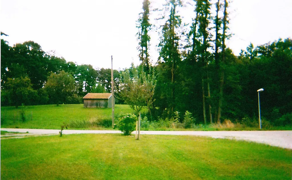 Hügel und Ringmulde in Kopfsberg, Standort des abgerissenen Schlosses