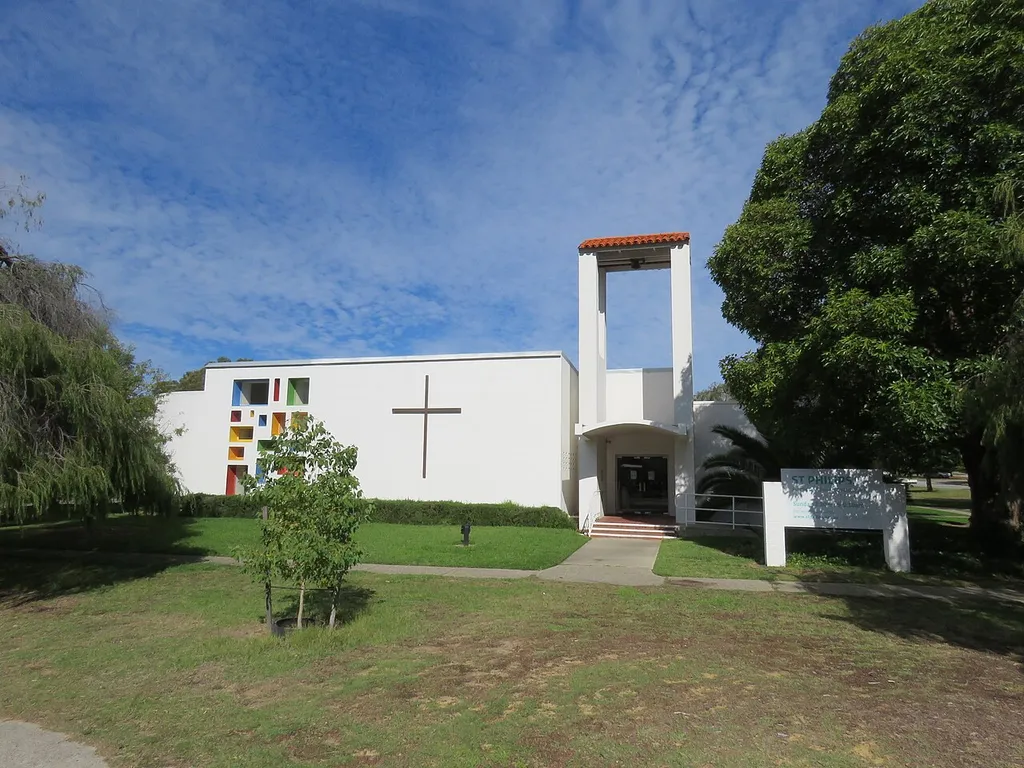 The state heritage listed St Philip's Anglican Church, Cottesloe, Western Australia.