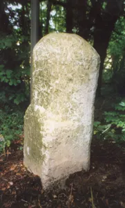 Milestone, Marlow Road; Long Shaw Wood, N of Wycombe Airport