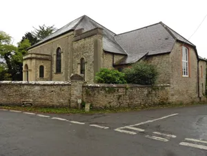 Methodist Church, Forecourt Wall, Gate Piers, Gates And Lamp Overthrow