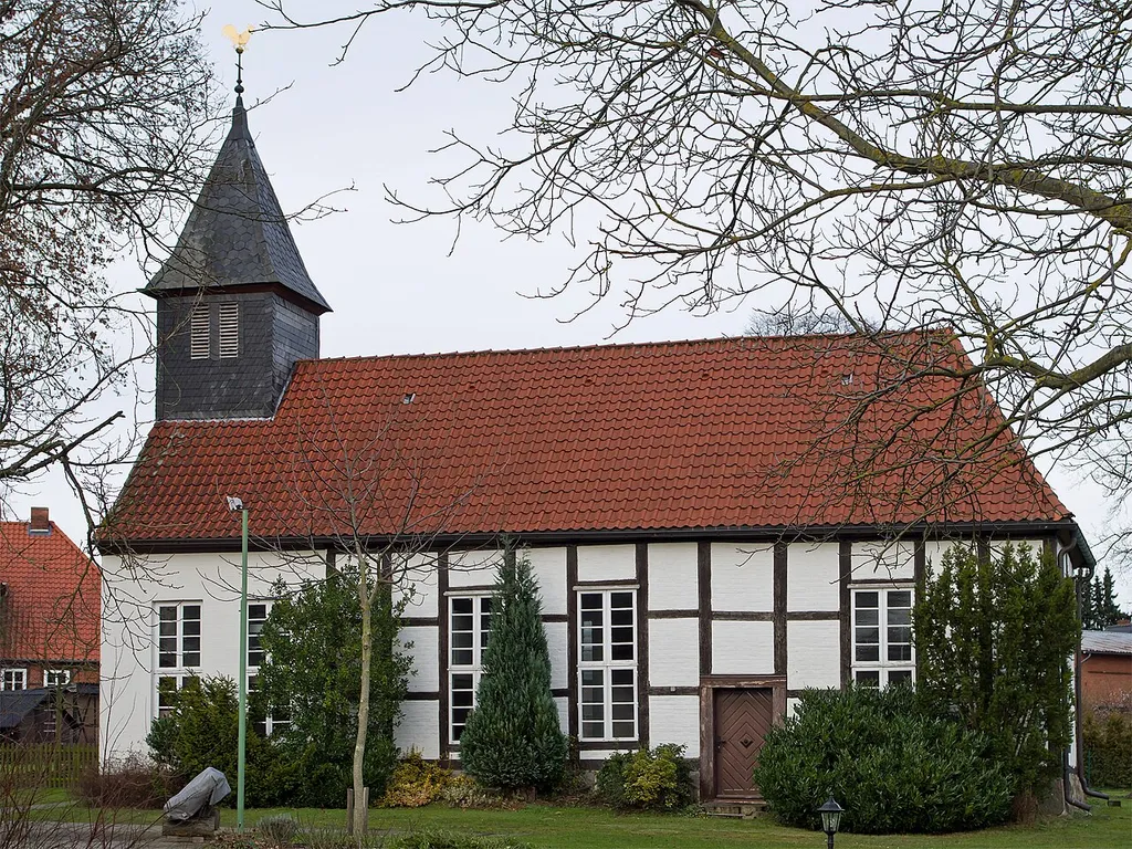 Church of the small village Gülden (district Lüchow-Dannenberg, northern Germany).