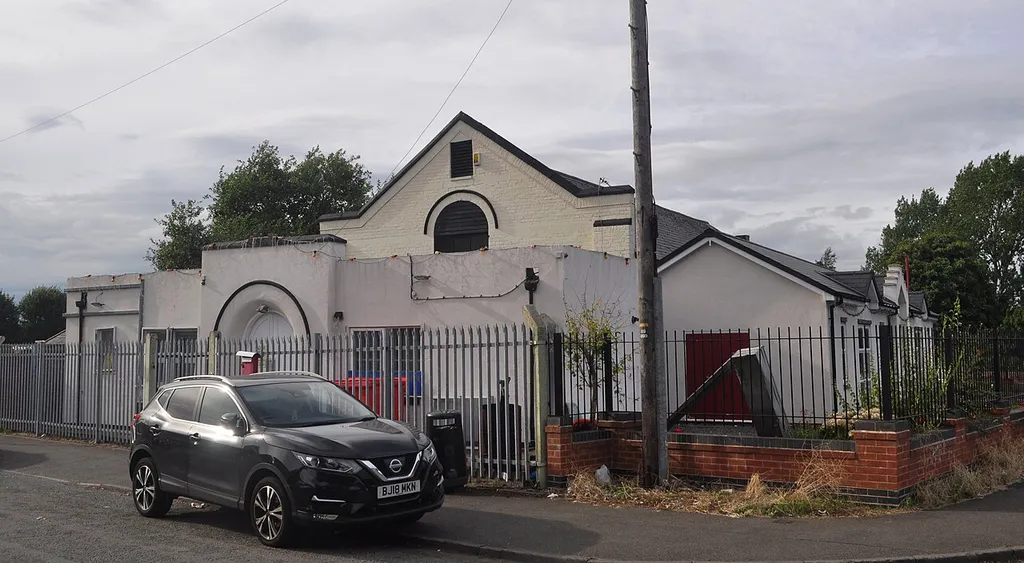 Bengali Association Centre, Cuthbert Road, Winson Green, Birmingham, West Midlands, England. Now a community centre; formerly St Cuthbert's Church. Architect John Jones Bateman designed this church in 1872.