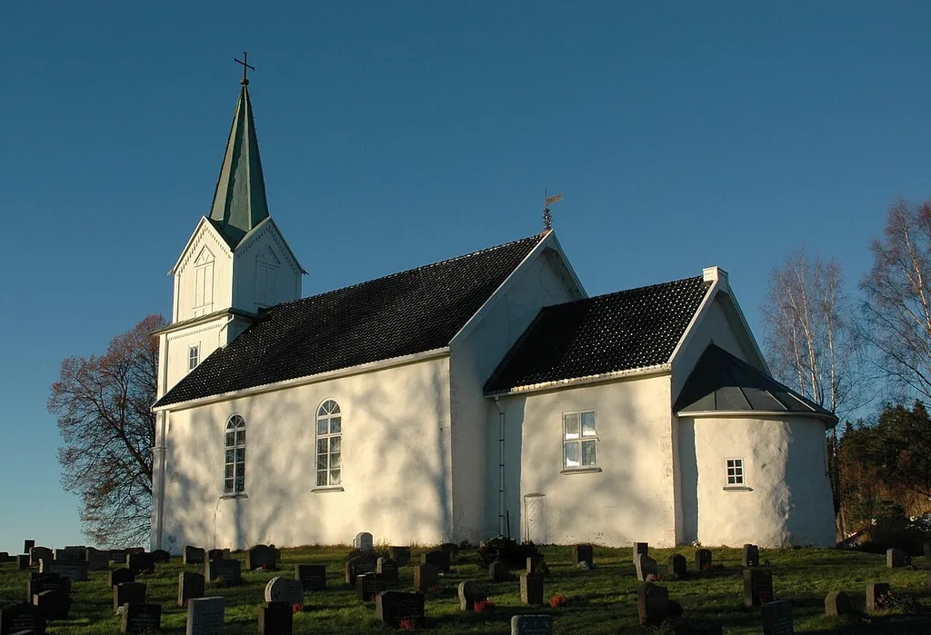 The church Hurum kirke in Norway. It dates from 1150.