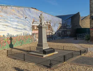 War memorial at former St Mark's Church (Brick Lane Music Hall)