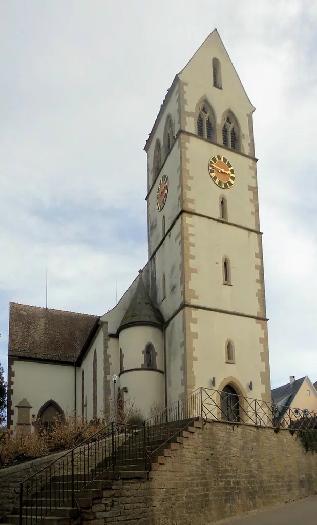 Nordwestseite der Johanneskirche in Britzingen