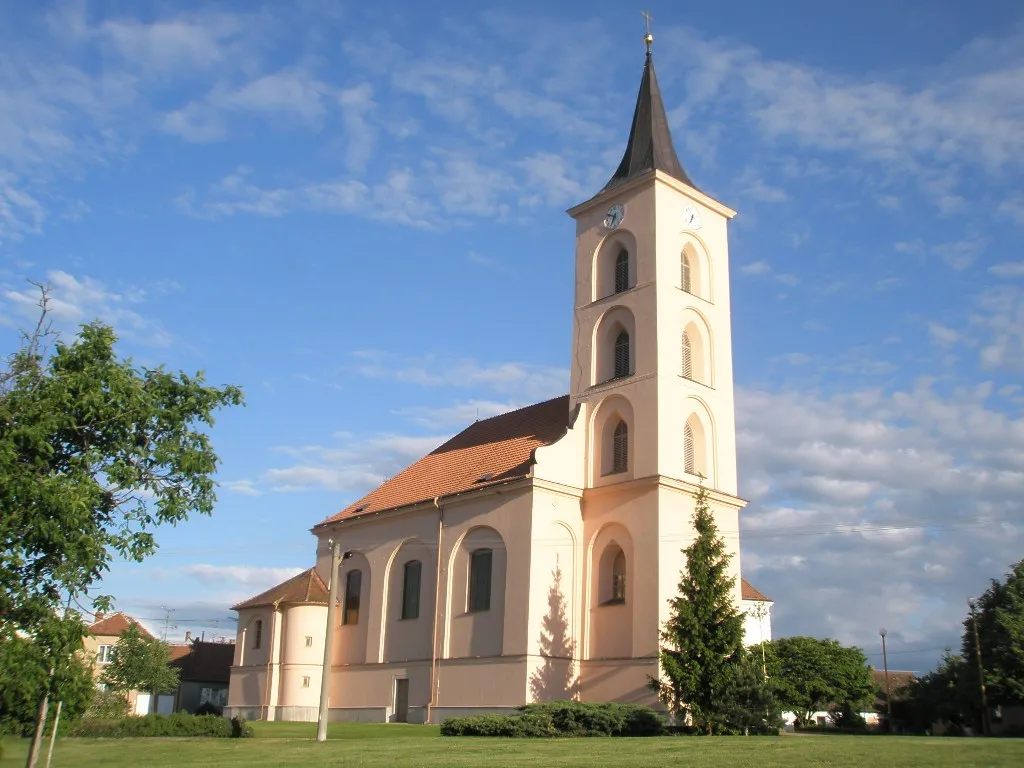 Church of birth Virgin Maria in Velké Bílovice, Břeclav District, South Moravian Region, Czech Republic