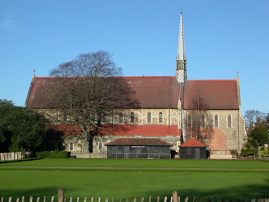 South face of St John's Church - the parish church of Preston. Photographed on 9th December 2006.