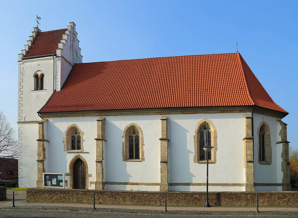 Protestant church of Mettingen, Kreis Steinfurt, North Rhine-Westphalia, Germany.