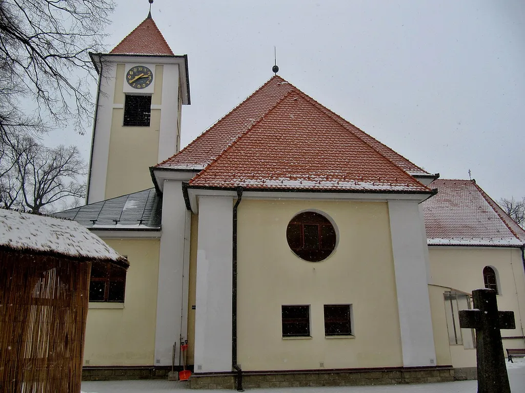 Vlčnov in Uherské Hradiště District, Czech Republic. Church of Saint James the Greater.