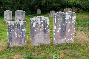 Row Of 3 Driver Headstones Approximately 6 Metres South Of The Tower Of The Old Church Of St Peter