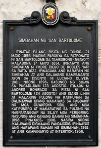 Church of San Bartolome historical marker