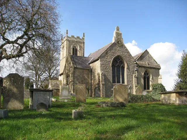 St Peter's parish church, Thorpe Salvin, South Yorkshire, seen from the southeast