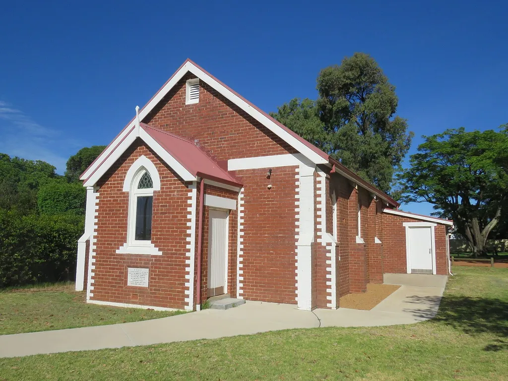 The former Church of Our Lady of the Immaculate Conception, Harvey, Western Australia, now a Community Arts Centre since 1983.
