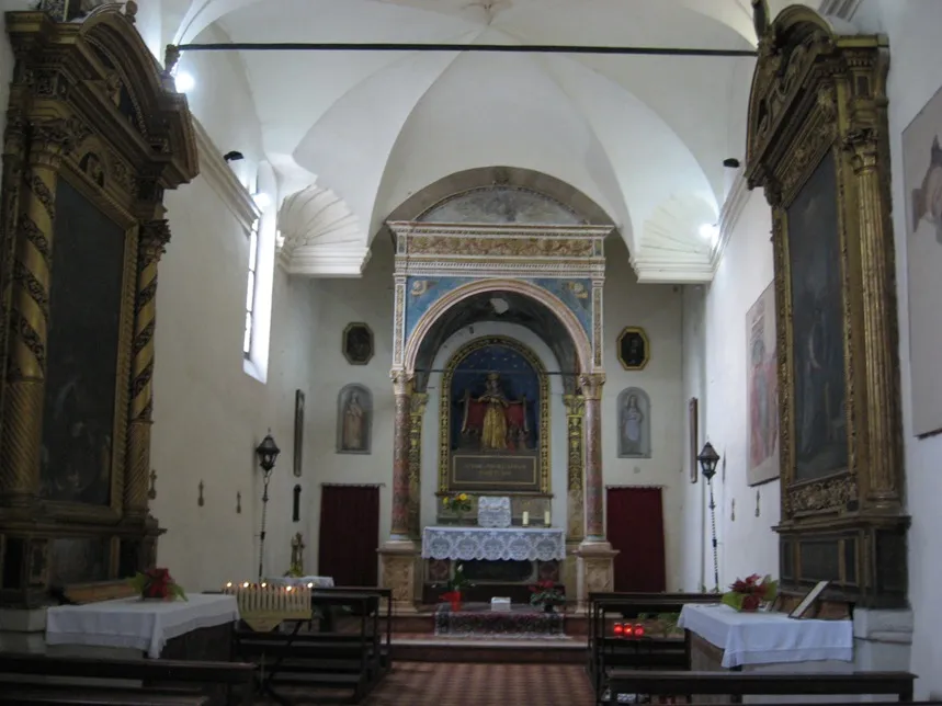 Cagli, Chiesa di Santa Maria della Misericordia, Altar maggiore a baldacchino
