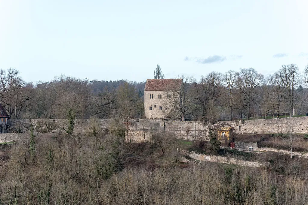 Rothenburg ob der Tauber, Alte Burg, Ringmauer, südöstlicher Abschnitt