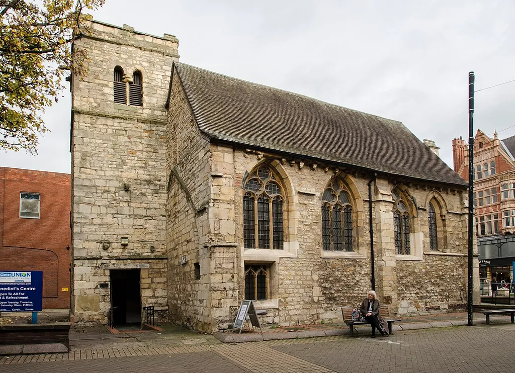 St Benedict's parish church, St Benedict's Square, Lincoln, England, seen from the southwest