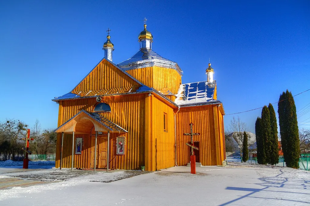 Деревянна церква св. Миколая 1834 This is a photo of a monument in Ukraine, number: 46-215-0040