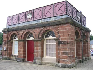 water tank building at Haltwhistle railway station
