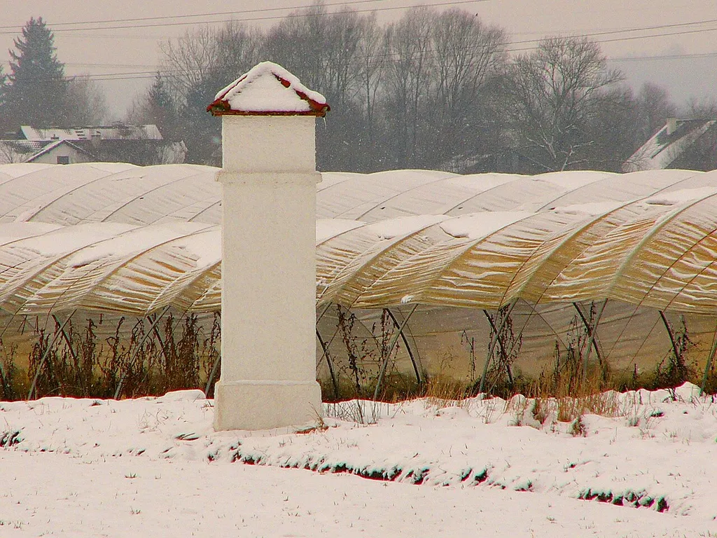 IV. Burgfriedenssäule Landshut, steht auf freiem Feld, in der Nähe Siebensee Nr. 2.