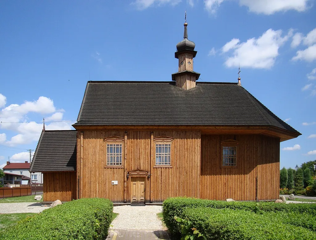 Radomsko, kościół par. p.w. św. Rocha, 1502, XVIII