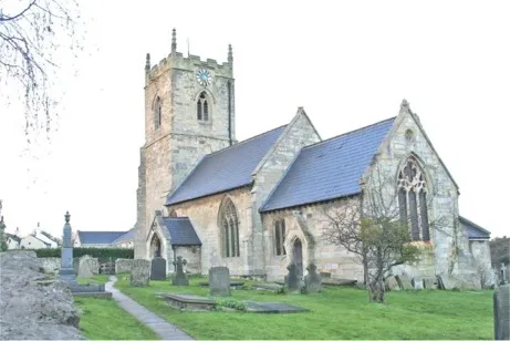 Kirk Smeaton Village, St Peters Church.
