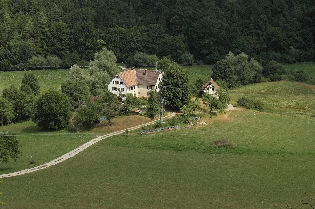Burgstall Dörnhof - Ansicht des heutigen Bauernhofes aus westlicher Richtung (Juni 2013)