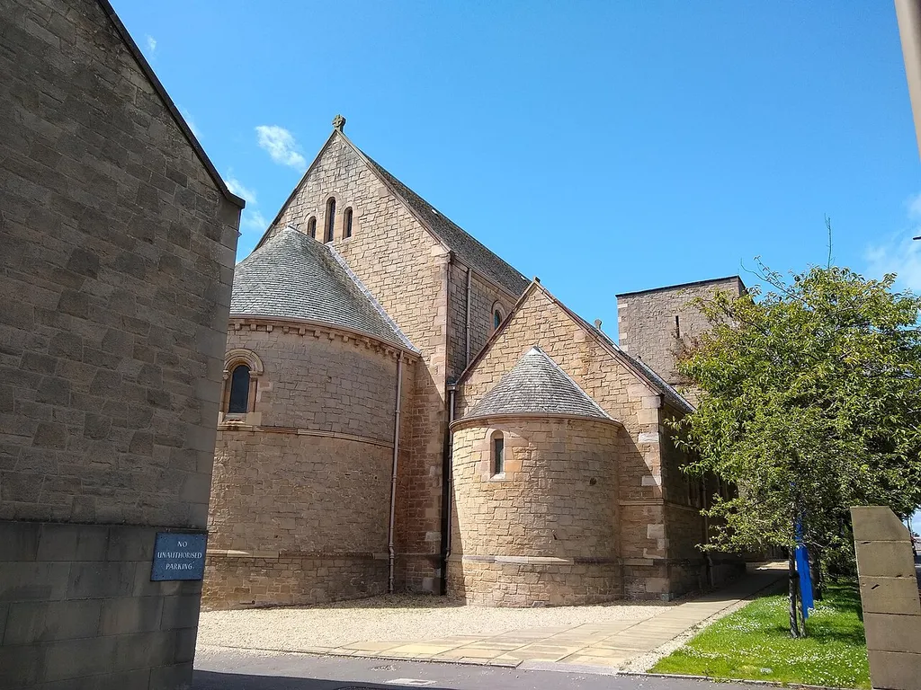 The back of the church.