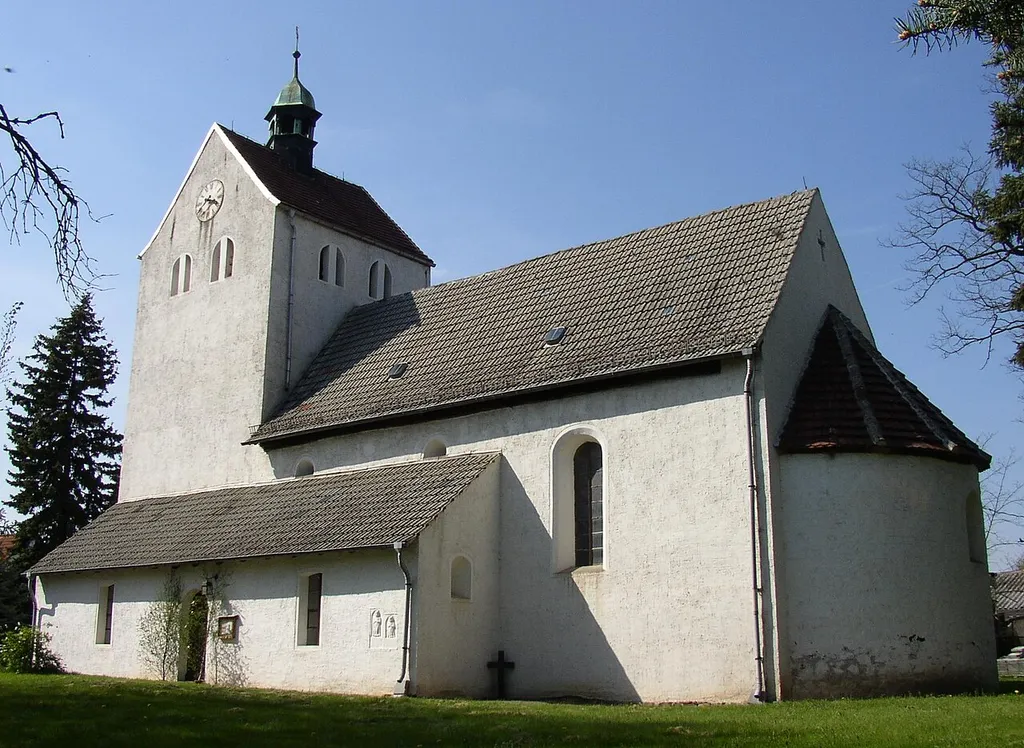 St. Martin Church in Dreiheide-Weidenhain in Saxony, Germany