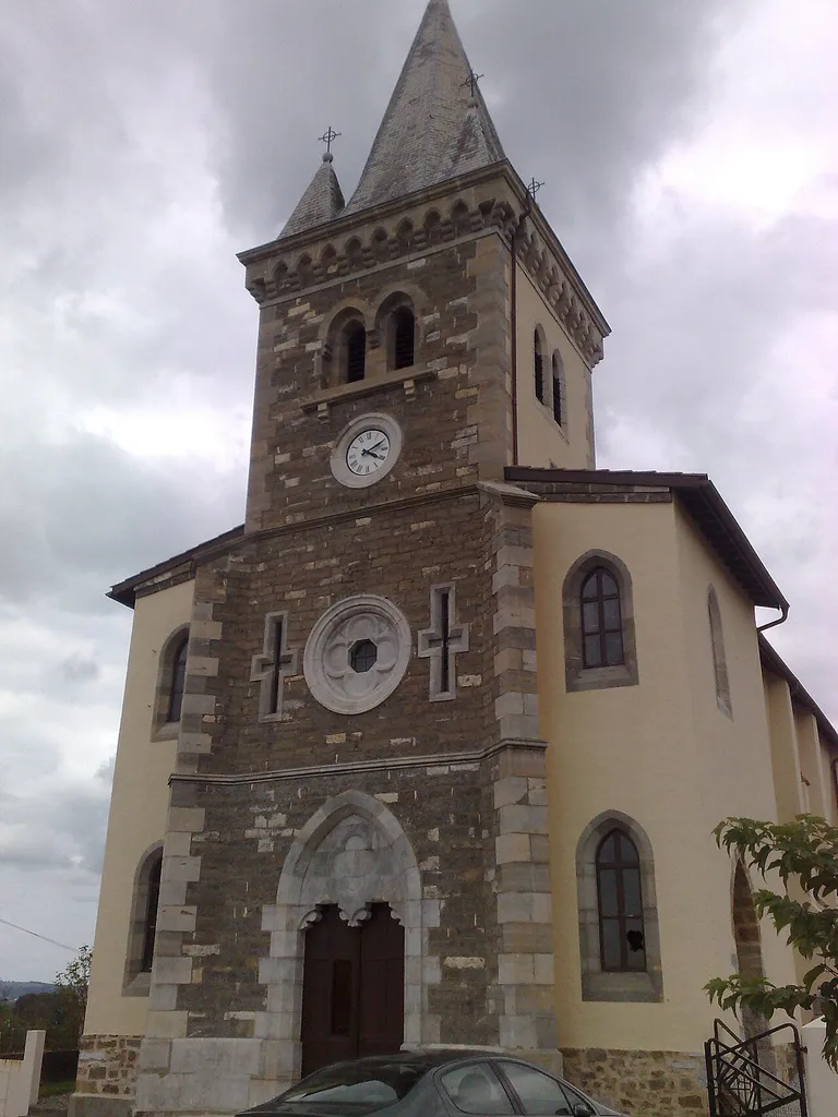 Saint Felix church, Garrüze (fr. Garris), Lower Navarre, Basque Country.