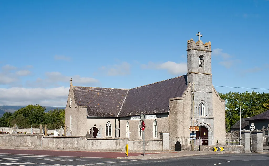 South-east view of the Roman Catholic church of Our Lady and St. Kieran.