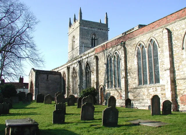 St Mary's Church, Barton-upon-Humber The Parish Church of St Mary between Burgate and Soutergate, looking northwest.