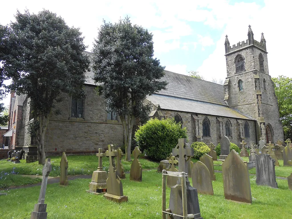 Our Lady's Catholic Church, Lydiate, Merseyside, England. This is a photo of listed building number 1343313. .mw-parser-output .messagebox{margin:4px 0;width:auto;border-collapse:collapse;border:2px solid var(--border-color-progressive,#6485d1);background-color:var(--background-color-neutral-subtle,#fbfcff);color:var(--color-base,#202122);box-sizing:border-box;border-inline-start-width:8px}.mw-parser-output .messagebox.mbox-small{font-size:88%;line-height:1.25em}.mw-parser-output .mbox-warning,.mw-parser-output .mbox-speedy{border:2px solid var(--border-color-error,#b22222);background:var(--background-color-error-subtle,#ffdbdb);border-inline-start-width:8px}.mw-parser-output .mbox-serious,.mw-parser-output .mbox-delete,.mw-parser-output .mbox-stop{border:2px solid var(--border-color-error,#b22222);border-inline-start-width:8px}.mw-parser-output .mbox-issue,.mw-parser-output .mbox-content{border:2px solid #f28500;background:var(--background-color-warning-subtle,#ffe);border-inline-start-width:8px}.mw-parser-output .mbox-query,.mw-parser-output .mbox-style{border:2px solid #f4c430;background:var(--background-color-warning-subtle,#ffe);border-inline-start-width:8px}.mw-parser-output .mbox-shit{border:2px solid #960;border-inline-start-width:8px}.mw-parser-output .mbox-license{border:2px solid #88a;border-inline-start-width:initial}.mw-parser-output .mbox-legal{border:2px solid var(--border-color-notice,#666);background:var(--background-color-base,#fff);border-inline-start-width:8px}.mw-parser-output .mbox-honor{border:2px solid #ca3;background:var(--background-color-warning-subtle,#fcf4db);border-inline-start-width:8px}.mw-parser-output .mbox-growth{border:2px solid #8d4;background:var(--background-color-success-subtle,#d5fdf4);border-inline-start-width:8px}.mw-parser-output .mbox-move{border:2px solid #93c;border-inline-start-width:8px}.mw-parser-output .mbox-protection,.mw-parser-output .mbox-message{border:2px solid var(--border-color-base,#aaa);border-inline-start