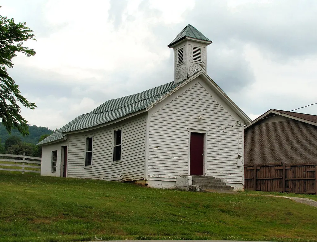 The Henderson Chapel African Methodist Episcopal Zion Church in Rutledge, Tennessee, United States. Built in 1890, this church is now listed on the National Register of Historic Places.