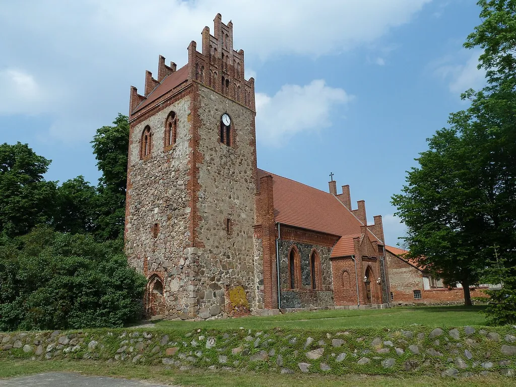Church in Baek, Groß Pankow, Prignitz, Brandenburg, Germany