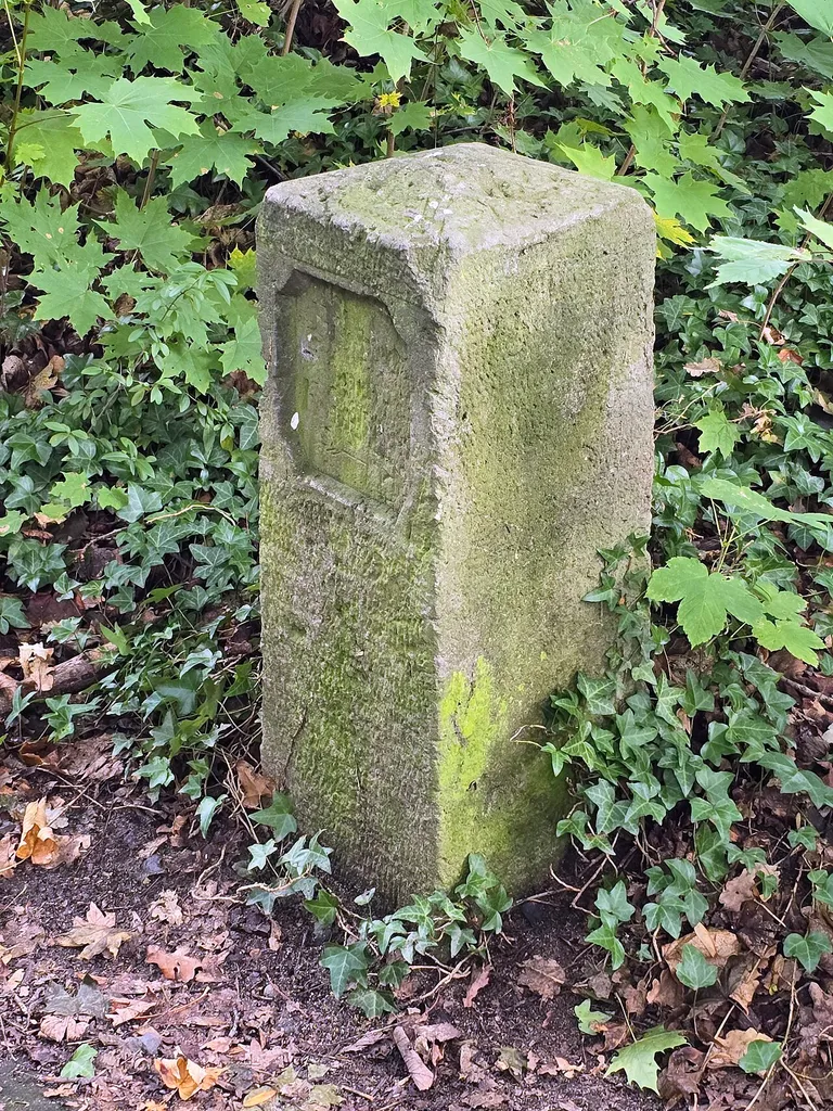 Signpost stone in Königstein (Saxon Switzerland)